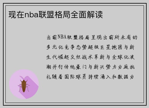 现在nba联盟格局全面解读